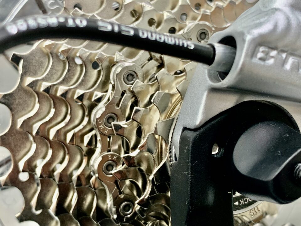 Close up of rear cassette to help show how to prepare your bike for sale