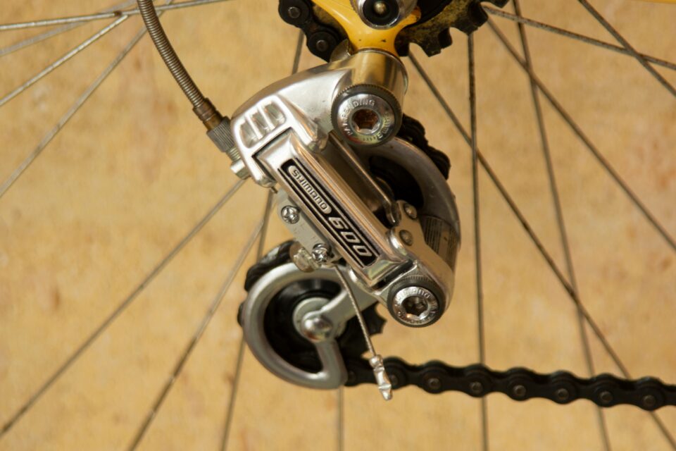 shimano 600 rear derailleur to help show how to prepare your bike for sale