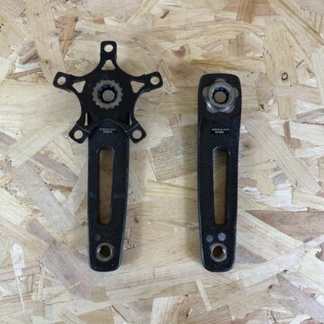 Stronglight Vulcan Carbon Road Crankset – 175mm – 5-Arm – Black for sale in York, North Yorkshire by Recycle York on SHIFTA marketplace. Top quality second-hand bikes online.