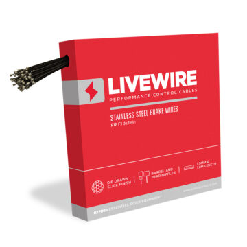 Oxford Live Wire Barrel Brake Inner Cable Galvanised with barrel end