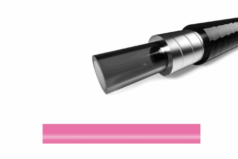 Elvedes Outer Brake Cable 2m Pink low-friction housing