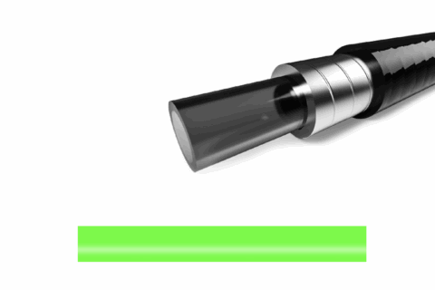 Elvedes Outer Brake Cable 2m Neon Green low-friction housing