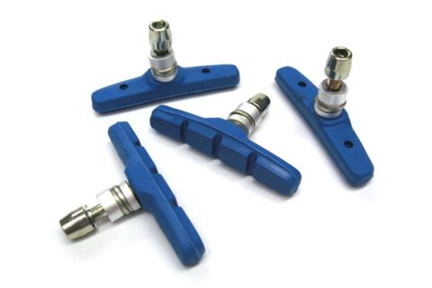 Blue V-brake pads for standard brake systems