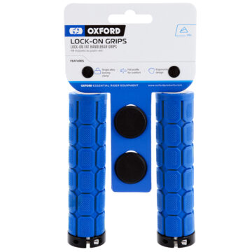 Oxford Lock On Fat Grips Blue