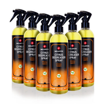 Weldtite Citrus Degreaser Spray 400ml for bike drivetrain cleaning