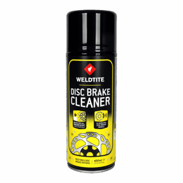 Weldtite Disc Brake Cleaner 400ml aerosol can for bike disc brakes