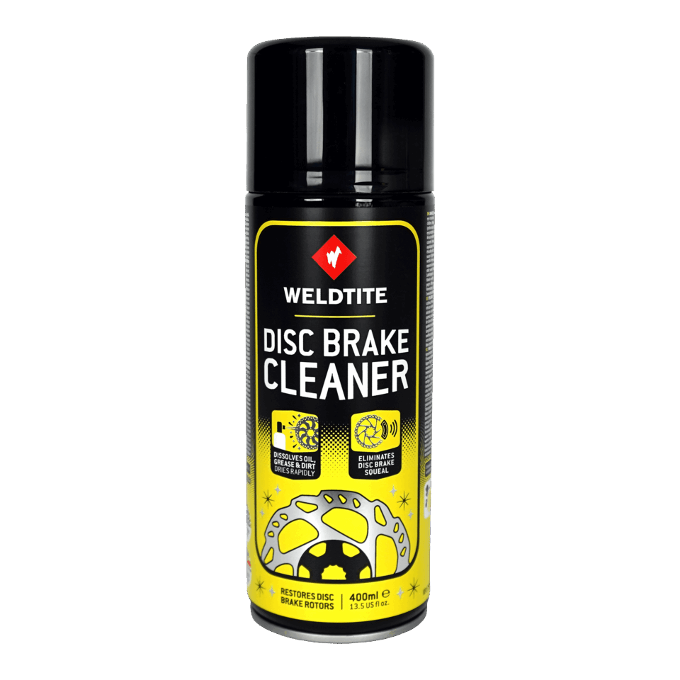 Weldtite Disc Brake Cleaner 400ml aerosol can for bike disc brakes