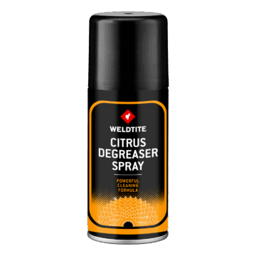 Weldtite Citrus Degreaser 150ml aerosol can for bike drivetrain cleaning