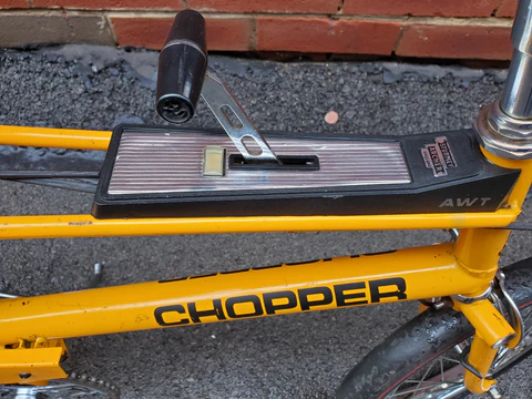 Second-hand folding bike frame and recumbent frame side by side