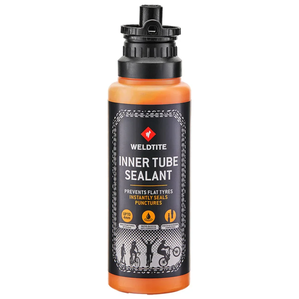 Bike sealant and tubeless setup kits for puncture protection