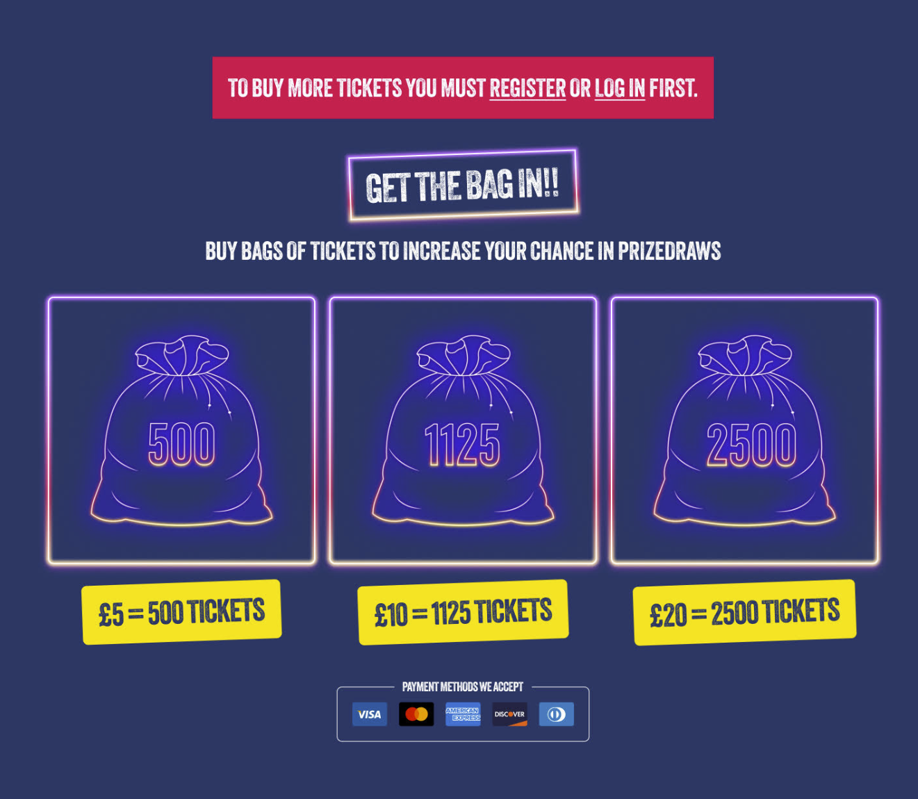 Shifta Prize Draws - buy tickets for pennies