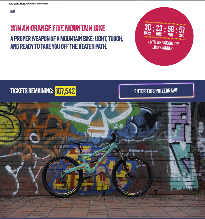 the clocks ticking - shifta monthly prize draws