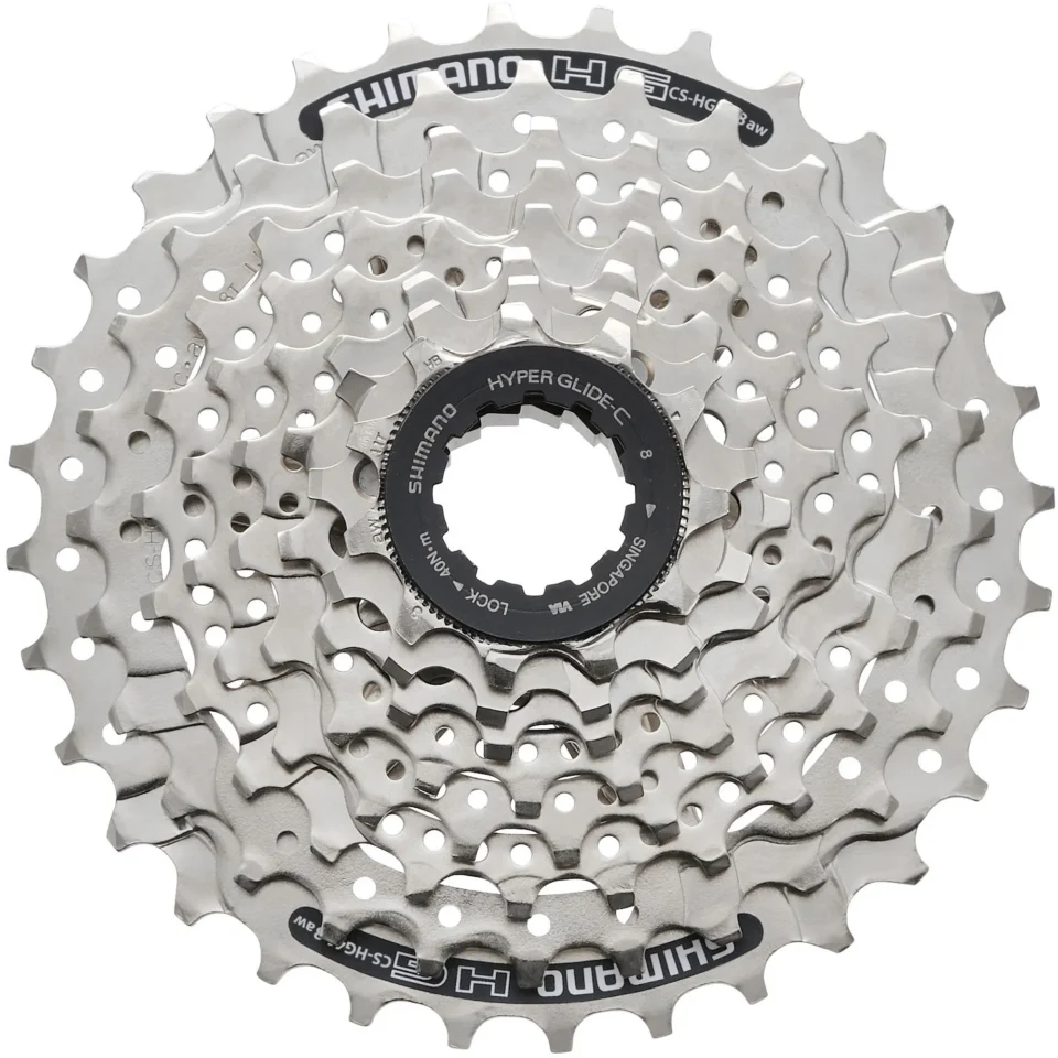 Bike cassette and chainring drivetrain components