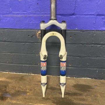 vintage Rock Shox Indy C mountain bike suspension forks.