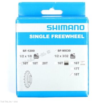 Shimano SF-MX30 BMX freewheel 18 tooth 1/2 x 3/32 steel