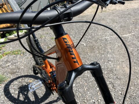 The Trance X metallic orange frame finish in direct sunlight. Buy and sell on shifta.