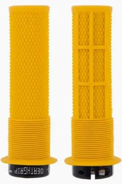 DMR Deathgrip thick soft handlebar grips yellow