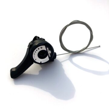 SunRace M2T left-hand friction shifter with cable and housing