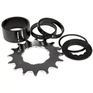 DMR single speed conversion kit 16T cog spacers lock nut