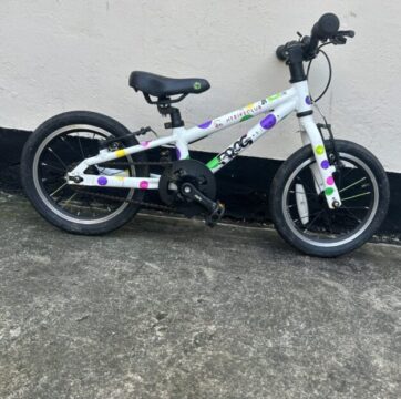 Frog 43 Kids Bike – White/Spotty – Grade C