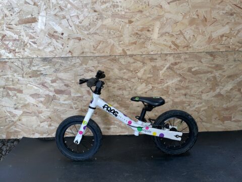 Frog Tadpole Plus Balance Bike - Blue Union Jack - GRADE C for sale in Yorkshire and The Humber by Club Bikes on SHIFTA marketplace. Top quality second-hand bikes online.