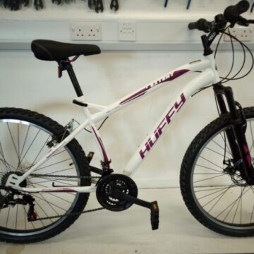 Huffy Extent Unisex Mountain Bike (Cross-Country), White, M-size