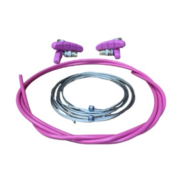 Pink V-Brake Brake Refresher Kit with pads, cables, and housing