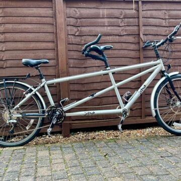 Orbit alloy disc flat bar tandem, silver, VGC