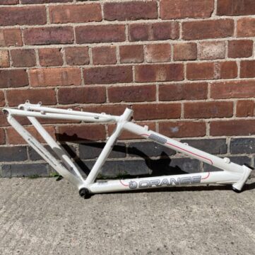 Orange G3 Aluminium MTB frame - White 15”