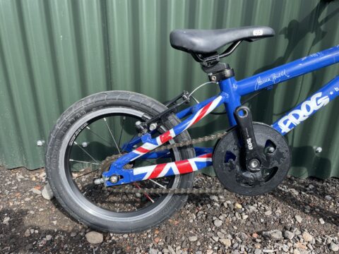 Frog 43 Kids Bike – Union Jack – Grade C for sale in Yorkshire and The Humber by Club Bikes on SHIFTA marketplace. Top quality second-hand bikes online.