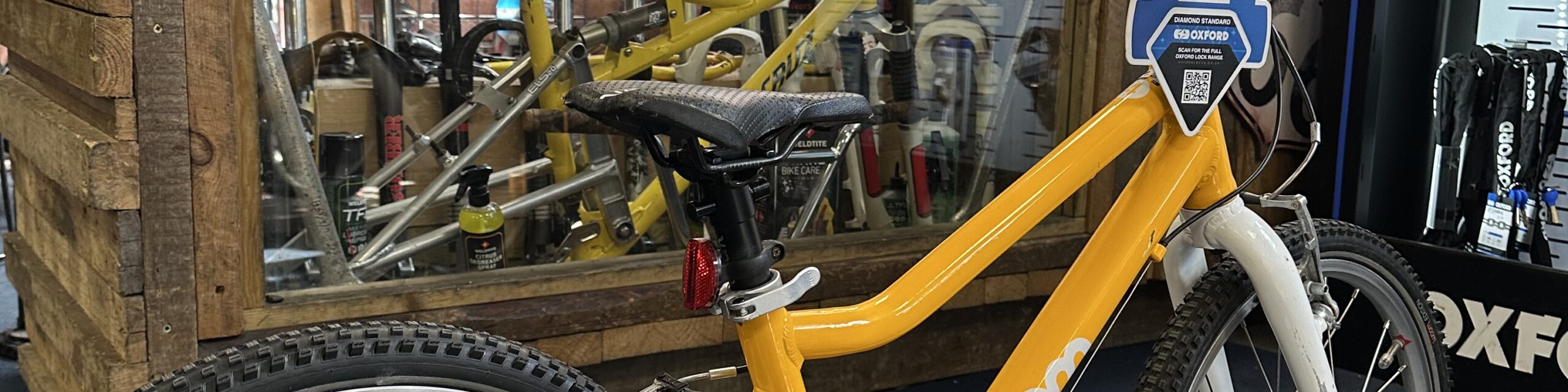 Woom 4 20” wheels, 7 speed grip shift, v-brakes for sale in York, North Yorkshire by Recycle York on SHIFTA marketplace. Top quality second-hand bikes online.
