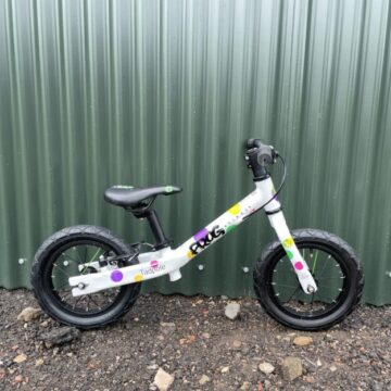 Frog Tadpole Plus Balance Bike - White / Spotty - Grade B