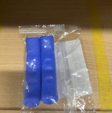 Blue brake lever covers
