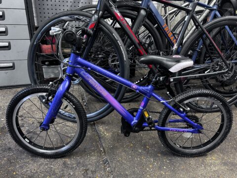 Cosmos carrera 16” wheels bike purple aluminium frame single speed kids serviced new brake cables & chain for sale in Biggin hill by Pop In cycles on SHIFTA marketplace. Top quality second-hand bikes online.