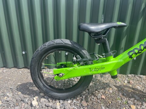 Frog Tadpole Balance Bike - Green - Grade C for sale in Yorkshire and The Humber by Club Bikes on SHIFTA marketplace. Top quality second-hand bikes online.