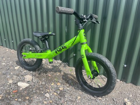 Frog Tadpole Balance Bike - Green - Grade C for sale in Yorkshire and The Humber by Club Bikes on SHIFTA marketplace. Top quality second-hand bikes online.