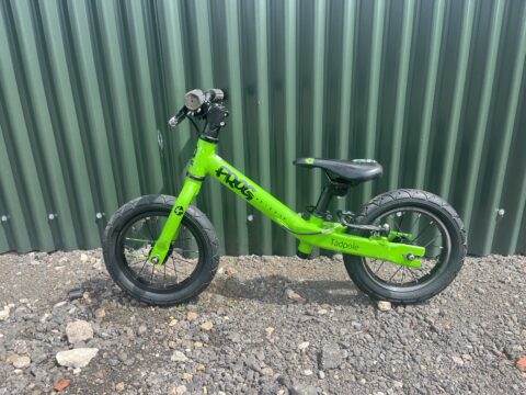 Frog Tadpole Balance Bike - Green - Grade C for sale in Yorkshire and The Humber by Club Bikes on SHIFTA marketplace. Top quality second-hand bikes online.