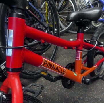 Pinnacle koto 16 kids bike 16” wheels aluminium frame good condition red/orange v brakes for sale in Biggin hill by Pop In cycles on SHIFTA marketplace. Top quality second-hand bikes online.