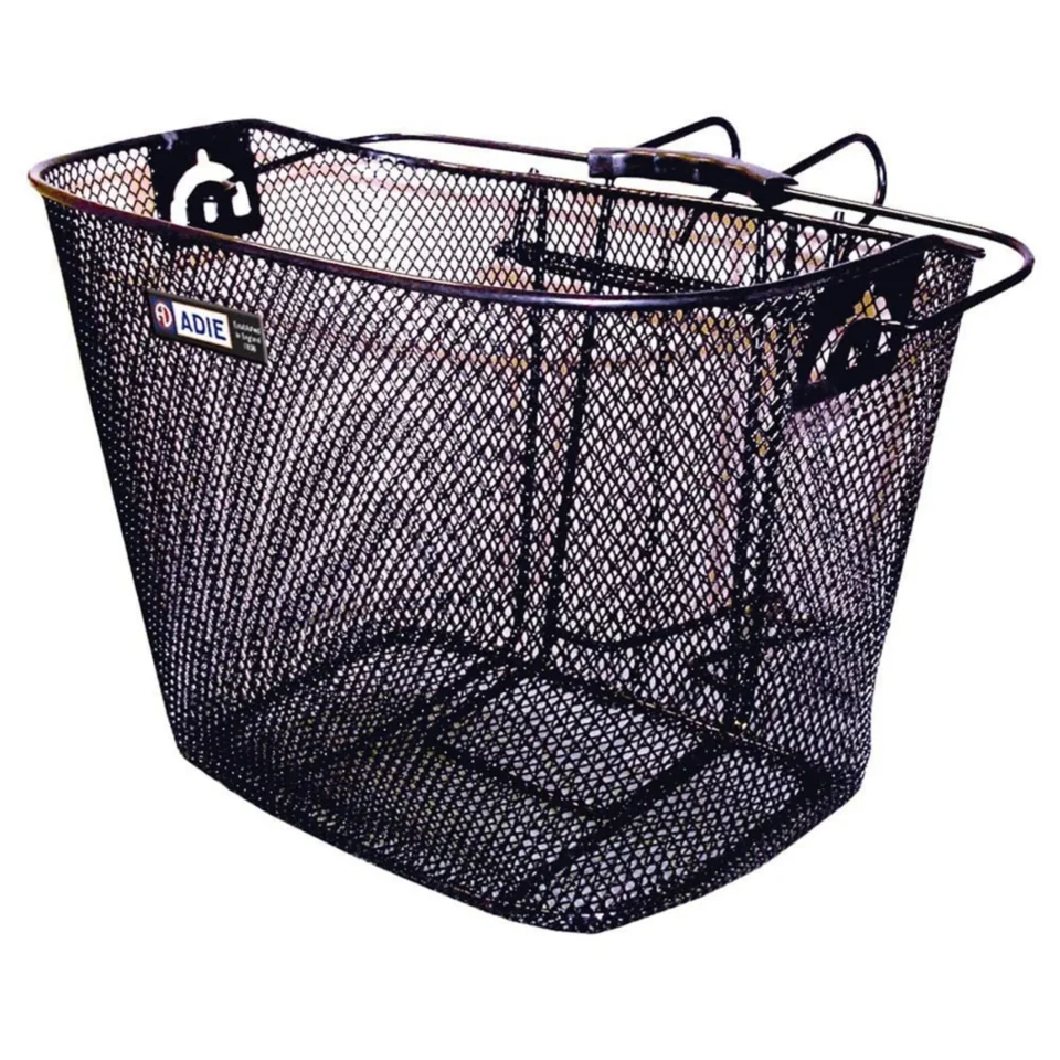 Weldtite ADIE front mesh bicycle basket with mounting hanger