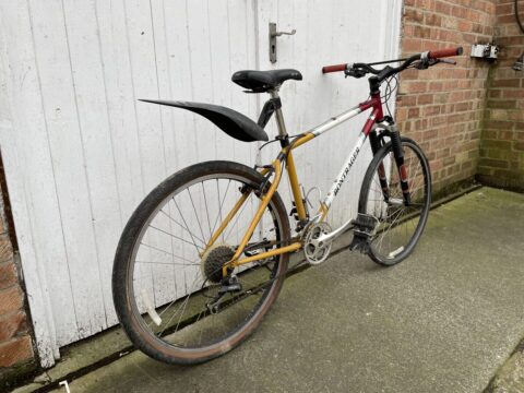 Bontrager Privateer MTB – 17” – USA-Made OX3 Steel – Deore LX – Project for sale in York, North Yorkshire by Recycle York on SHIFTA marketplace. Top quality second-hand bikes online.