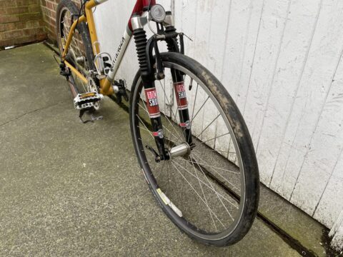 Bontrager Privateer MTB – 17” – USA-Made OX3 Steel – Deore LX – Project for sale in York, North Yorkshire by Recycle York on SHIFTA marketplace. Top quality second-hand bikes online.