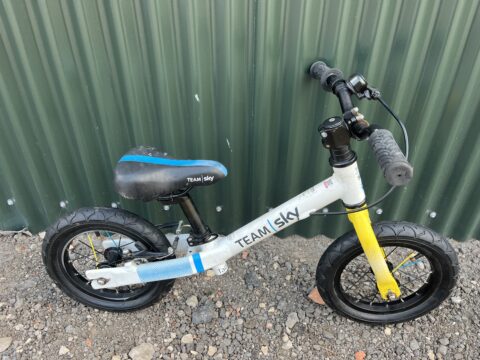 Frog Tadpole Balance Bike - Team Sky - Grade C for sale in Yorkshire and The Humber by Club Bikes on SHIFTA marketplace. Top quality second-hand bikes online.