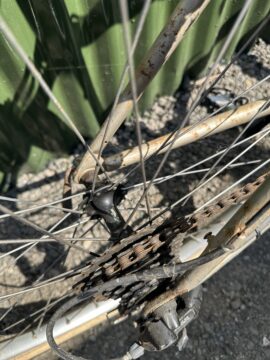 Orange Prestige 17” frame 26” wheels Full Deore LX groupset for sale in York, North Yorkshire by Recycle York on SHIFTA marketplace. Top quality second-hand bikes online.