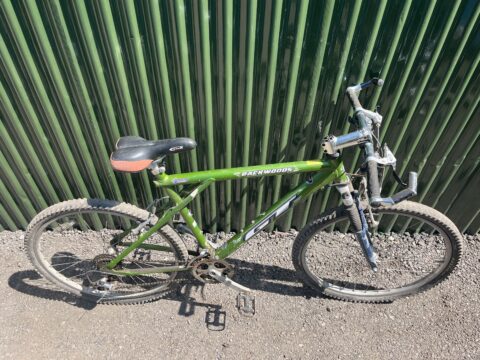 Retro GT Backwoods MTB 20” - Green for sale in York, North Yorkshire by Recycle York on SHIFTA marketplace. Top quality second-hand bikes online.