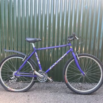 Retro Saracen Ruff Trax 90’s MTB - Purple 19” for sale in York, North Yorkshire by Recycle York on SHIFTA marketplace. Top quality second-hand bikes online.