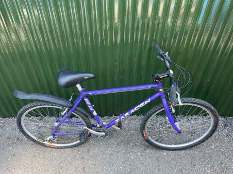Retro Saracen Ruff Trax 90’s MTB - Purple 19” for sale in York, North Yorkshire by Recycle York on SHIFTA marketplace. Top quality second-hand bikes online.