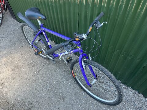 Retro Saracen Ruff Trax 90’s MTB - Purple 19” for sale in York, North Yorkshire by Recycle York on SHIFTA marketplace. Top quality second-hand bikes online.