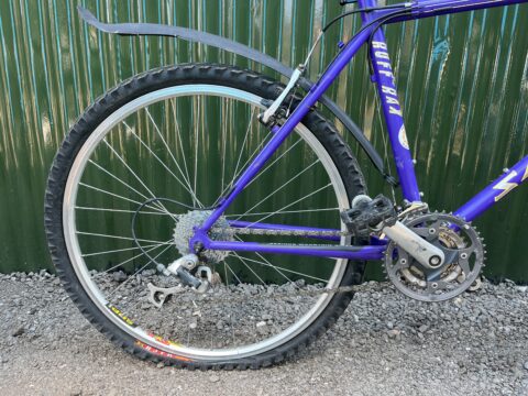 Retro Saracen Ruff Trax 90’s MTB - Purple 19” for sale in York, North Yorkshire by Recycle York on SHIFTA marketplace. Top quality second-hand bikes online.