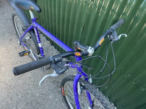 Retro Saracen Ruff Trax 90’s MTB - Purple 19” for sale in York, North Yorkshire by Recycle York on SHIFTA marketplace. Top quality second-hand bikes online.