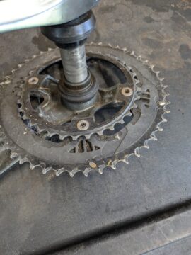 Shimano Tiagra 10sp 50-34 double chainset & cranks for sale in Retford by Retford Cycles on SHIFTA marketplace. Top quality second-hand bikes online.